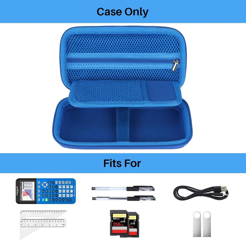 RIYADAone Hard Case Replacement for Texas Instruments TI-84 Plus CE/TI-84 Plus/TI-Nspire CX II CAS/TI-Nspire CX II/TI-83 Plus/TI-89 Titanium/TI-85 / TI-86 Color Graphing Calculator (Sky Blue Case) - Image 3